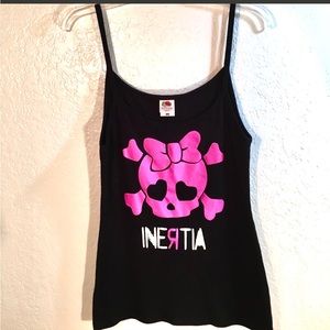 Black & Pink Skull Inertia Camisole